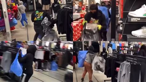 Video shows group of juveniles ransacking Nike store in South L.A.